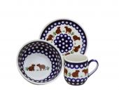 Set for breakfast - Polish pottery