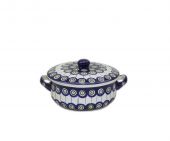 saucepan with a cover - Polish pottery
