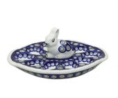 Plate for eggs - Polish pottery