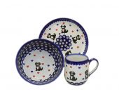 Set for breakfast - Polish pottery