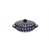 saucepan with a cover - Polish pottery
