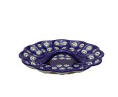 Plate for eggs - Polish pottery