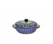 saucepan with a cover - Polish pottery