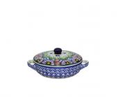 saucepan with a cover - Polish pottery