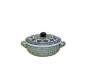 saucepan with a cover - Polish pottery